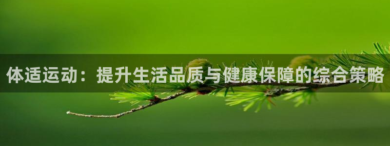 米兰体育官方正版app集团官网网址：体适运动：提升生活品质与